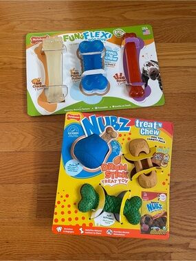 Nylabone Fun & Flex + Nubz Treat 'n Chew Dog Toy Variety Pack